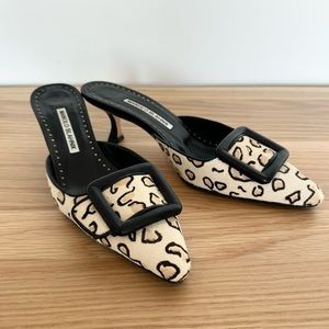 Manila Blahnik mules in size 7
